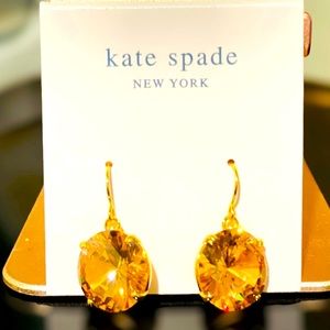 Kate Spade - Shine on - French wire drop earrings - Yellow - NWOT- $58